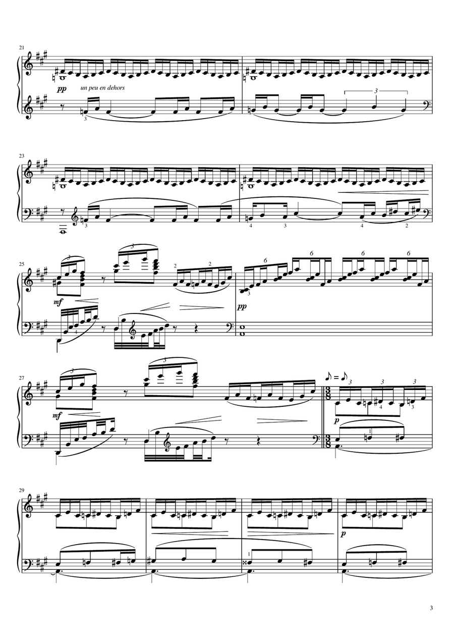 Claude Debussy - L'Isle joyeuse L.106 - for Piano Solo With Fingered Original Piano Solo scores gallery preview page 3
