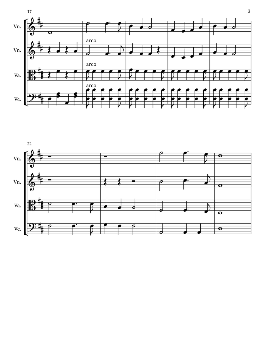 There is a Happy Land There is a Happy Land String Quartet scores gallery preview page 3