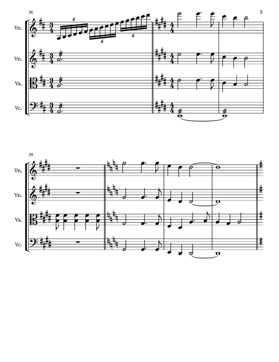 There is a Happy Land There is a Happy Land String Quartet scores gallery preview page 5