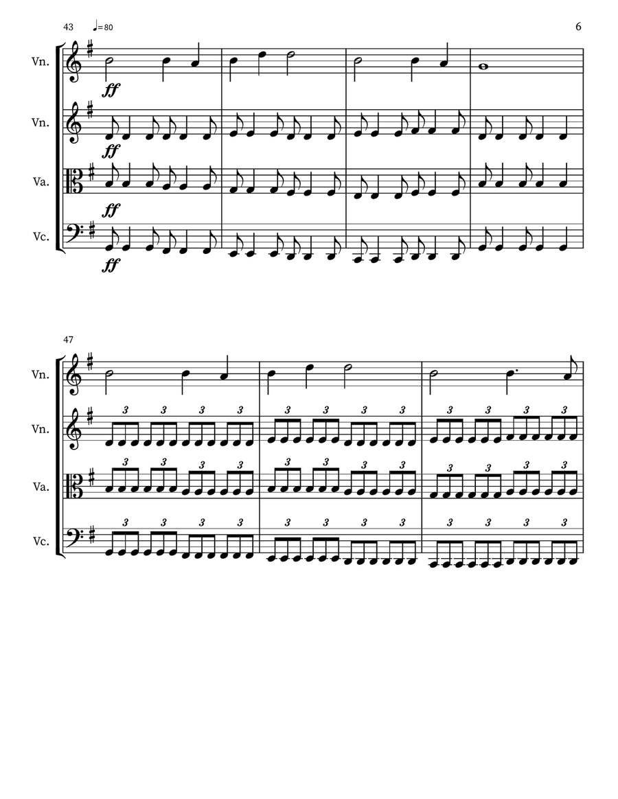 There is a Happy Land There is a Happy Land String Quartet scores gallery preview page 6