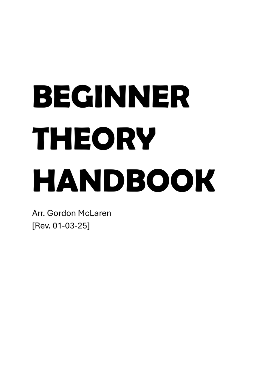 Beginner Theory Handbook Beginner Theory Handbook Theory Worksheets scores gallery preview page 1