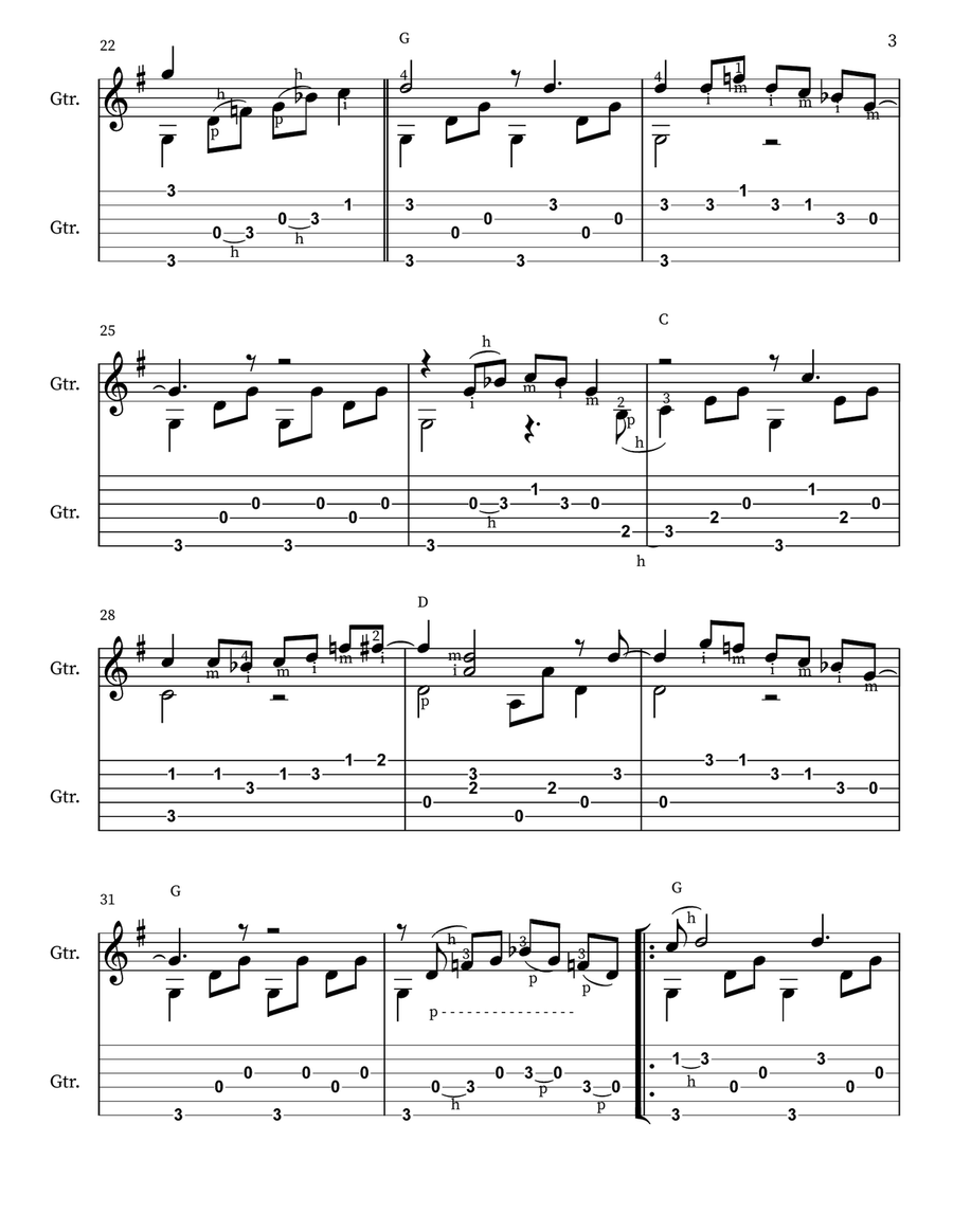 Man Of Constant Sorrow Acoustic Guitar scores gallery preview page 3
