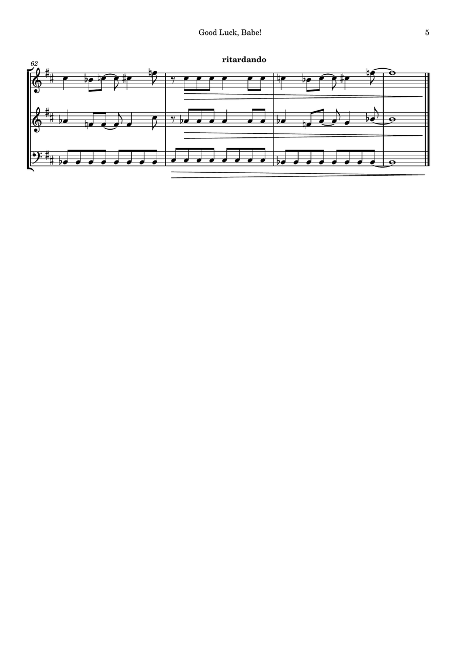Good Luck, Babe! Good Luck, Babe! String Trio scores gallery preview page 5