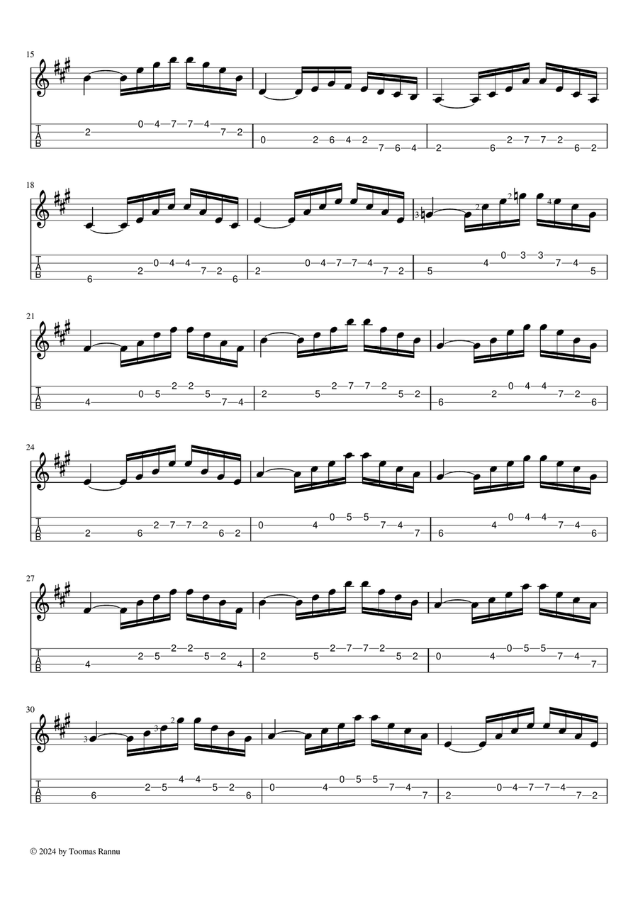 Etude Op.45 Nr.29 (tremolo version) Mandolin scores gallery preview page 2