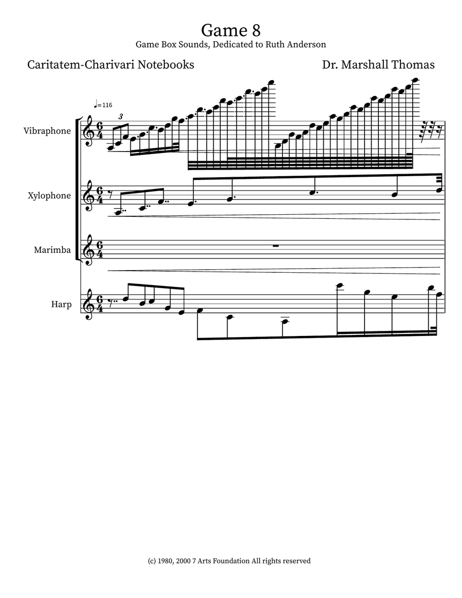 Game 8 Game 8 Small Ensemble scores gallery preview page 1