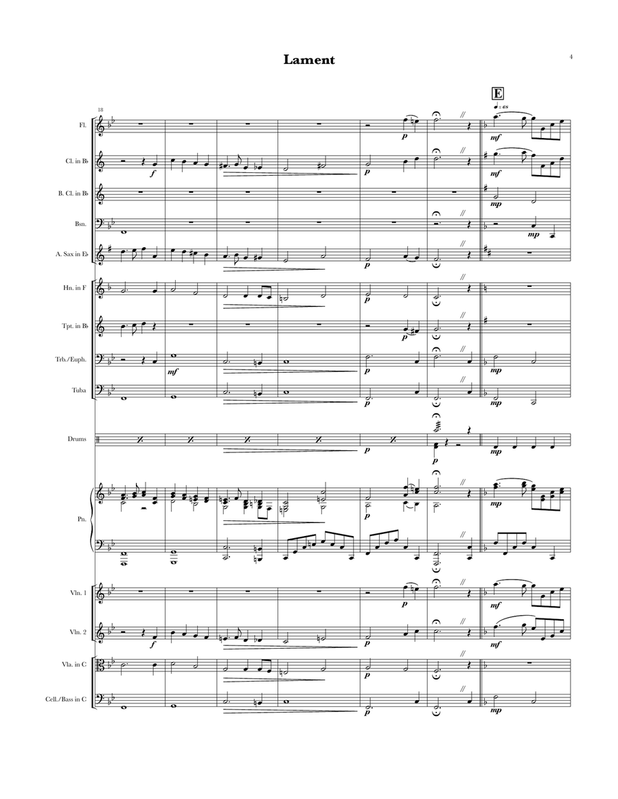 Lament Lament Chamber Music scores gallery preview page 4