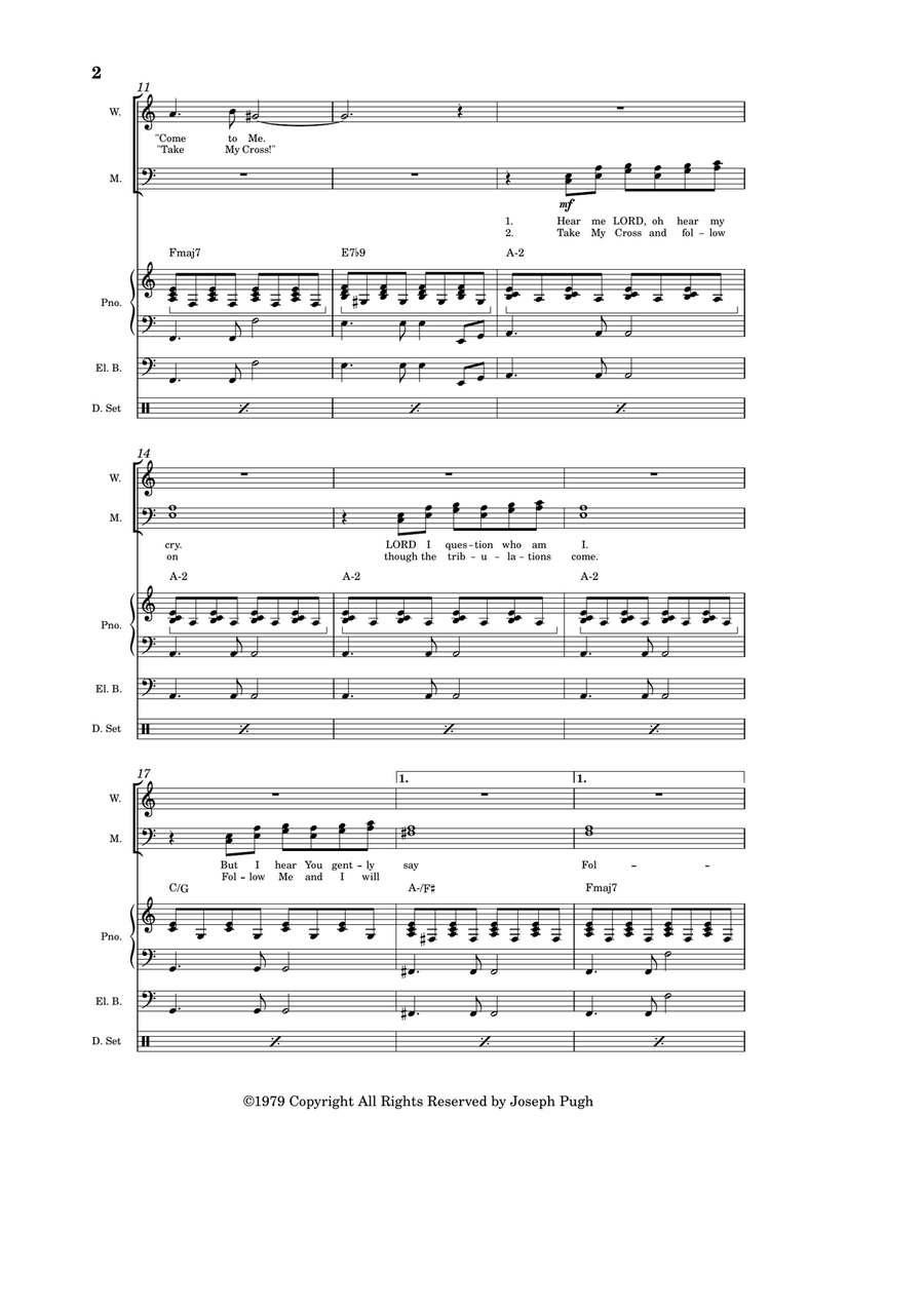 Follow Follow 4-Part scores gallery preview page 2