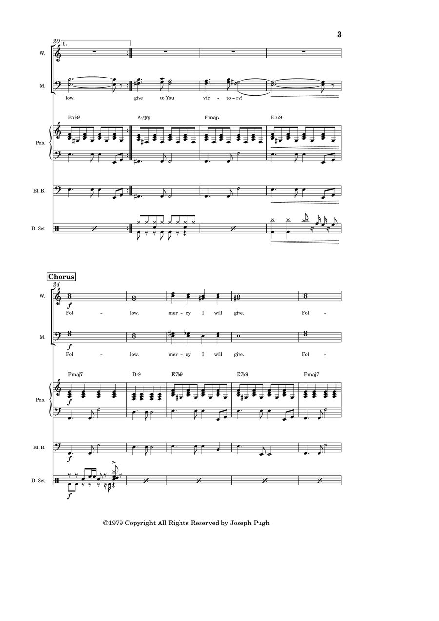 Follow Follow 4-Part scores gallery preview page 3