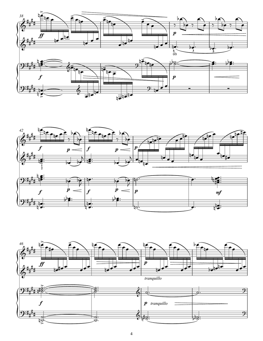 Peer Gynt Suite no. 1 (Morning, Anitra's Dance, In the Hall of the Mountain King) 1 Piano, 4-Hands scores gallery preview page 4