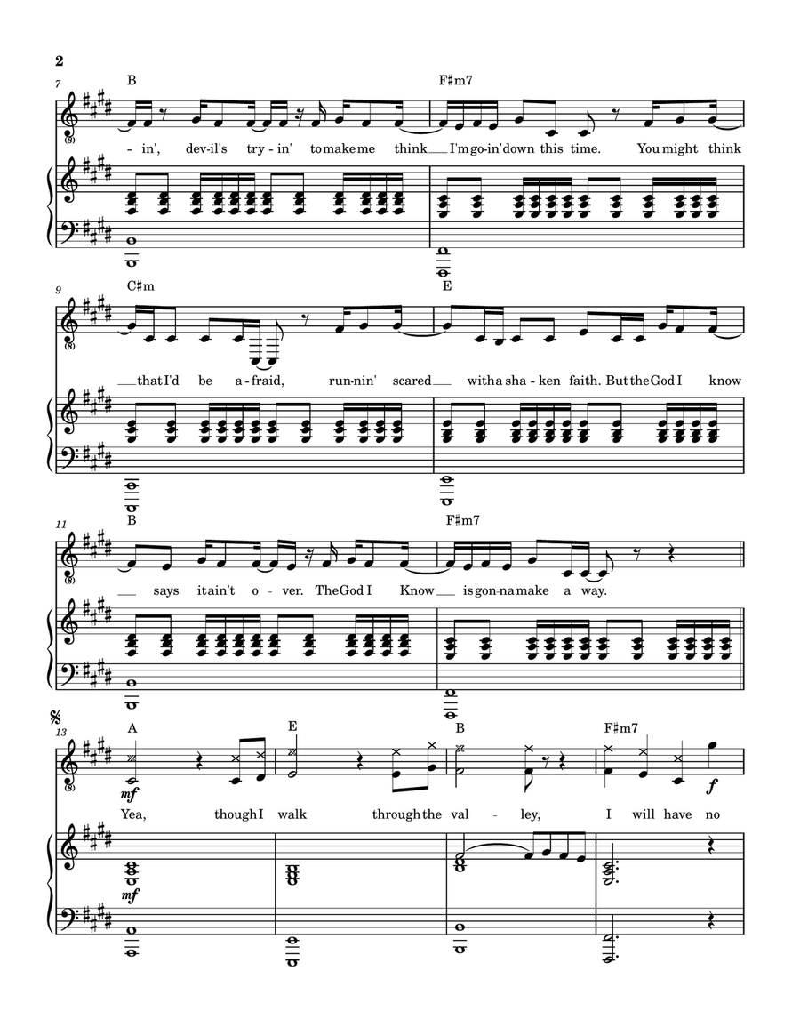 No Fear No Fear Piano, Vocal scores gallery preview page 3