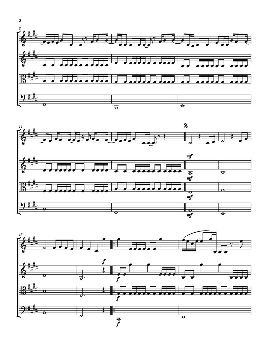 No Fear No Fear String Quartet scores gallery preview page 3
