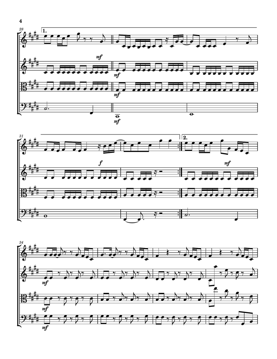 No Fear No Fear String Quartet scores gallery preview page 5