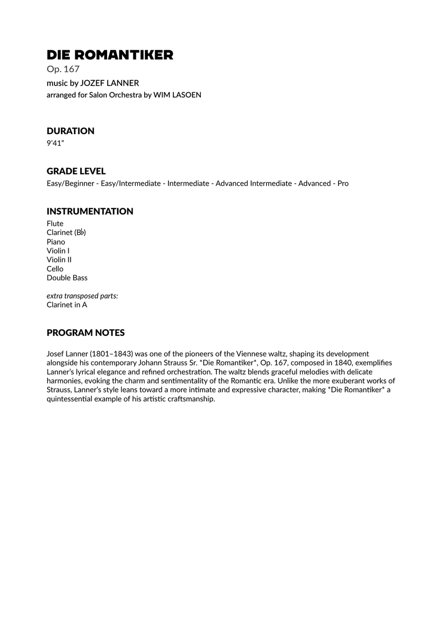 Die Romantiker, Opus 167 Small Ensemble scores gallery preview page 3