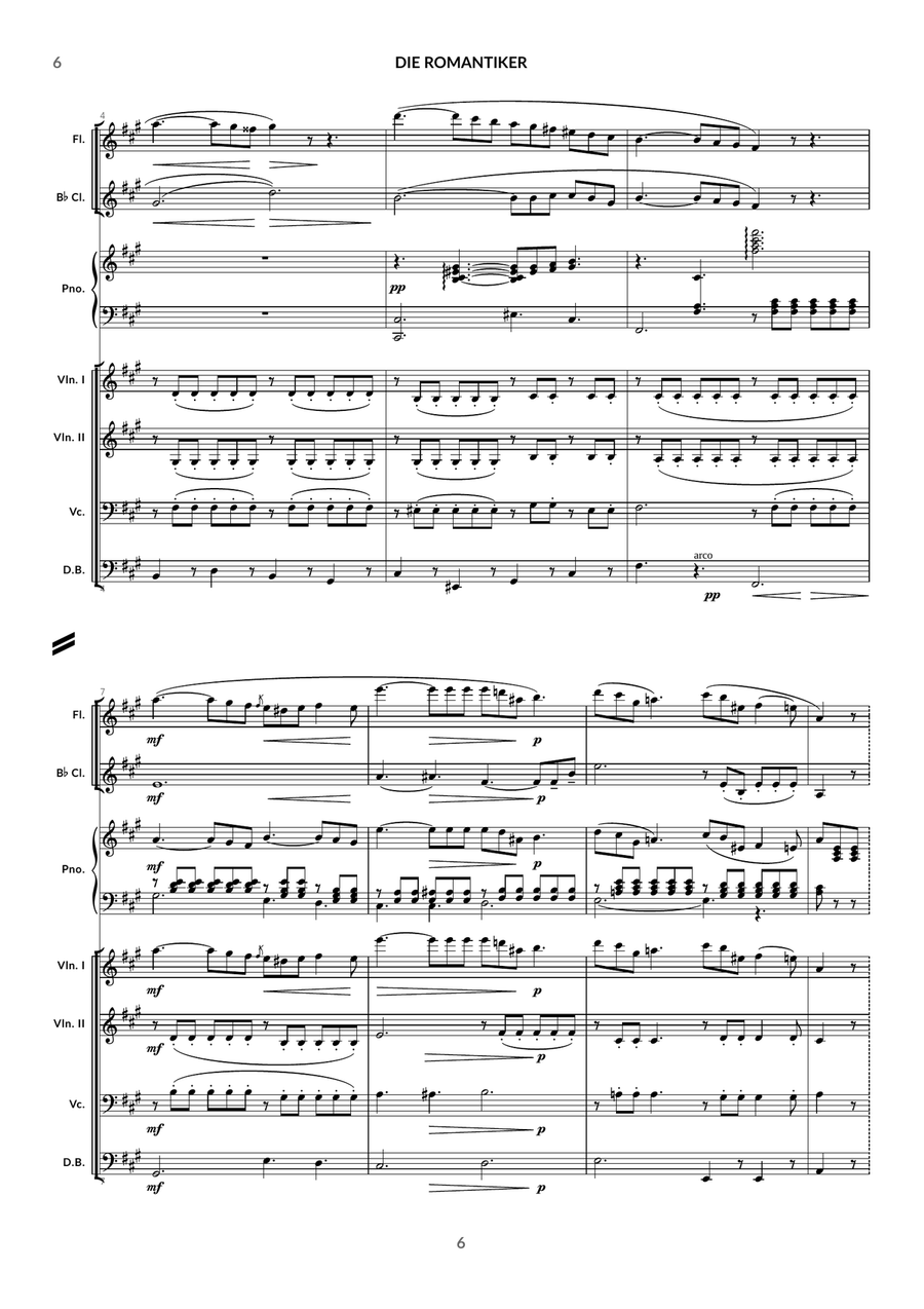 Die Romantiker, Opus 167 Small Ensemble scores gallery preview page 6