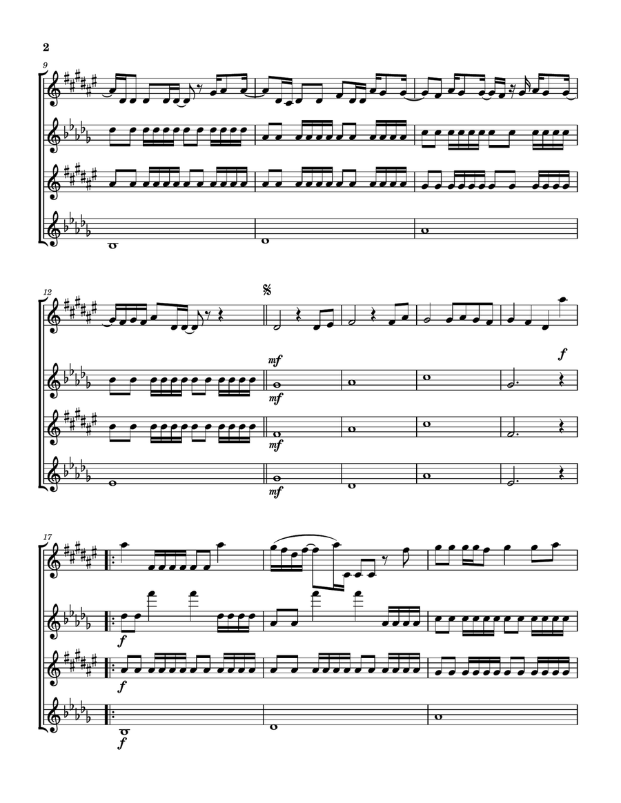 No Fear Saxophone Quartet scores gallery preview page 3