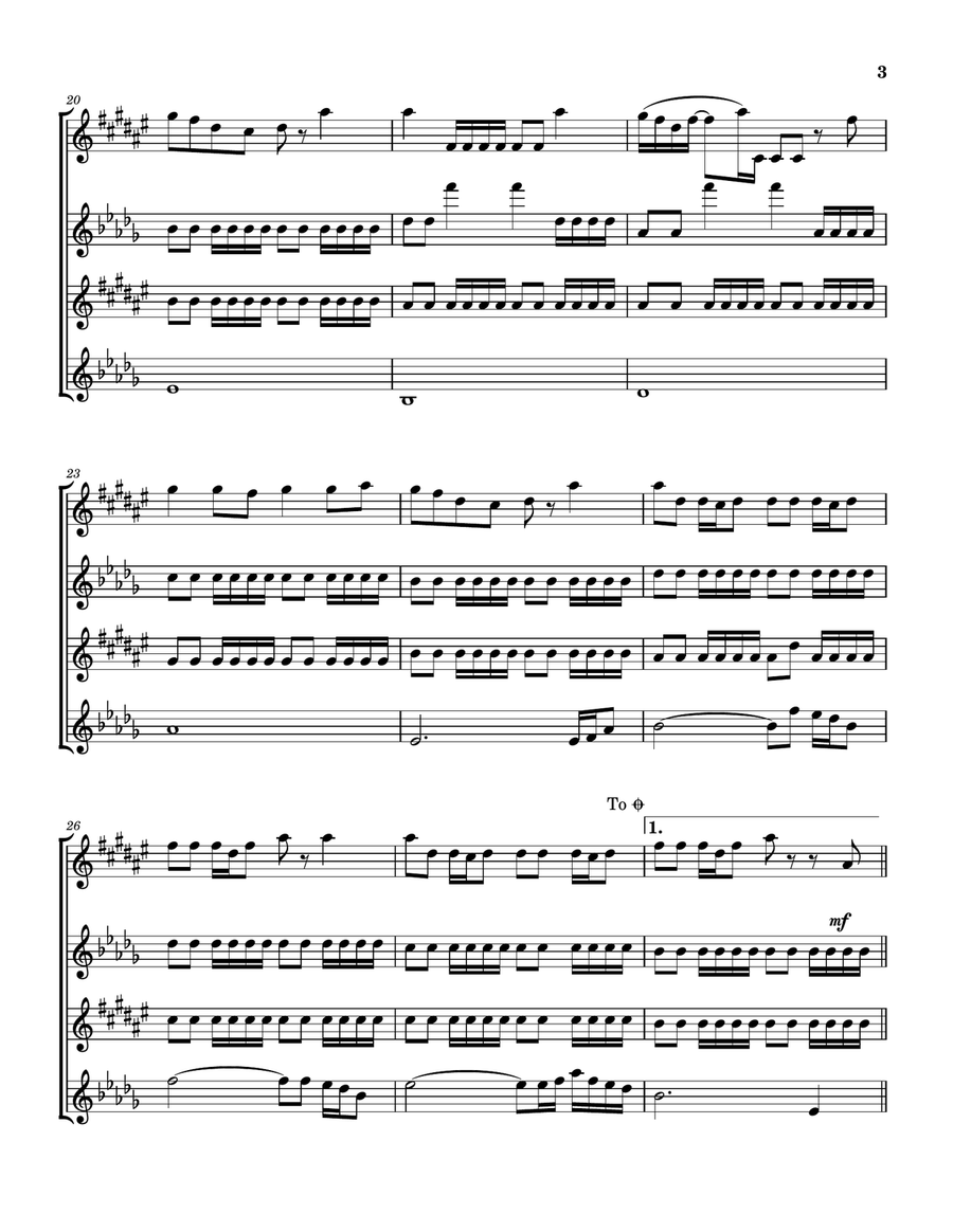 No Fear Saxophone Quartet scores gallery preview page 4