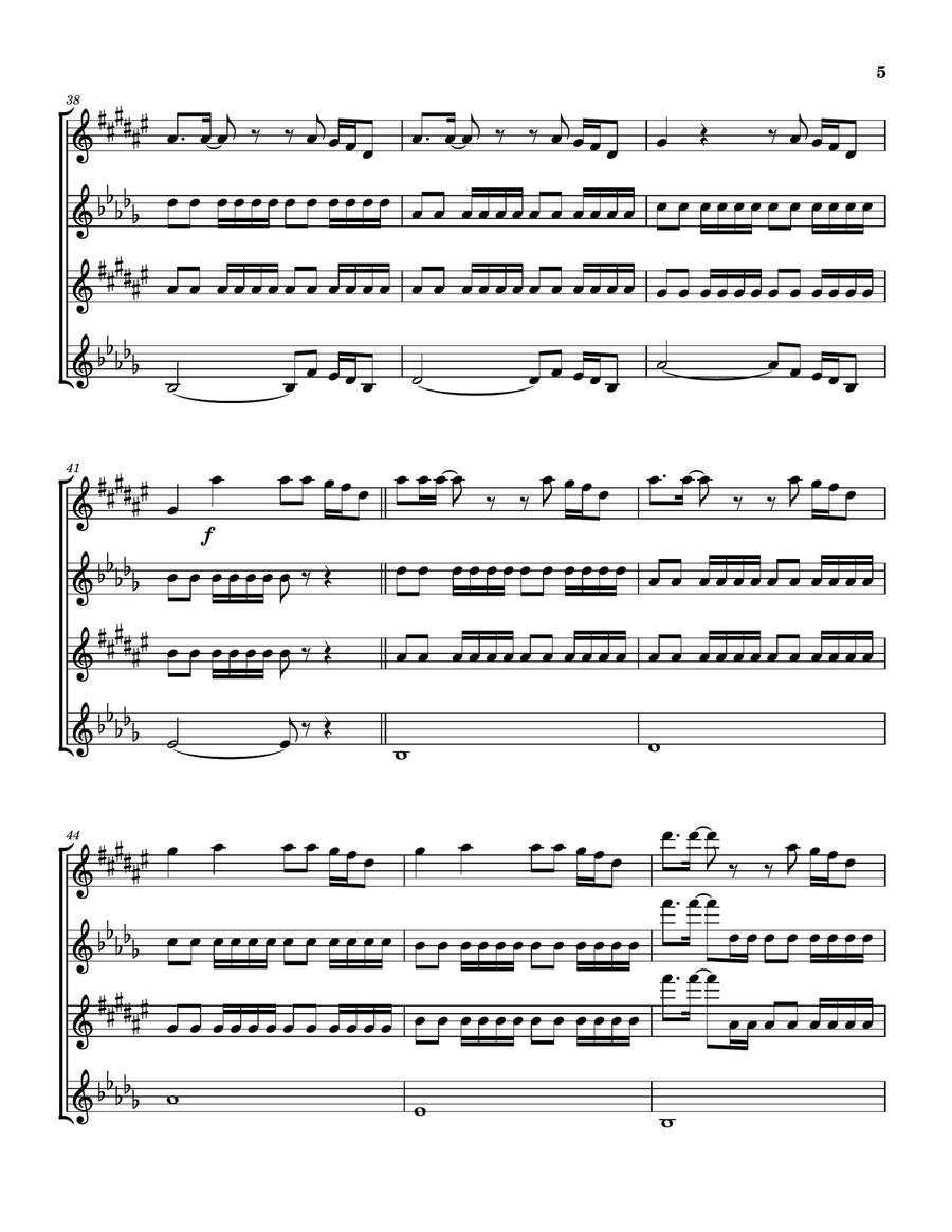 No Fear Saxophone Quartet scores gallery preview page 6