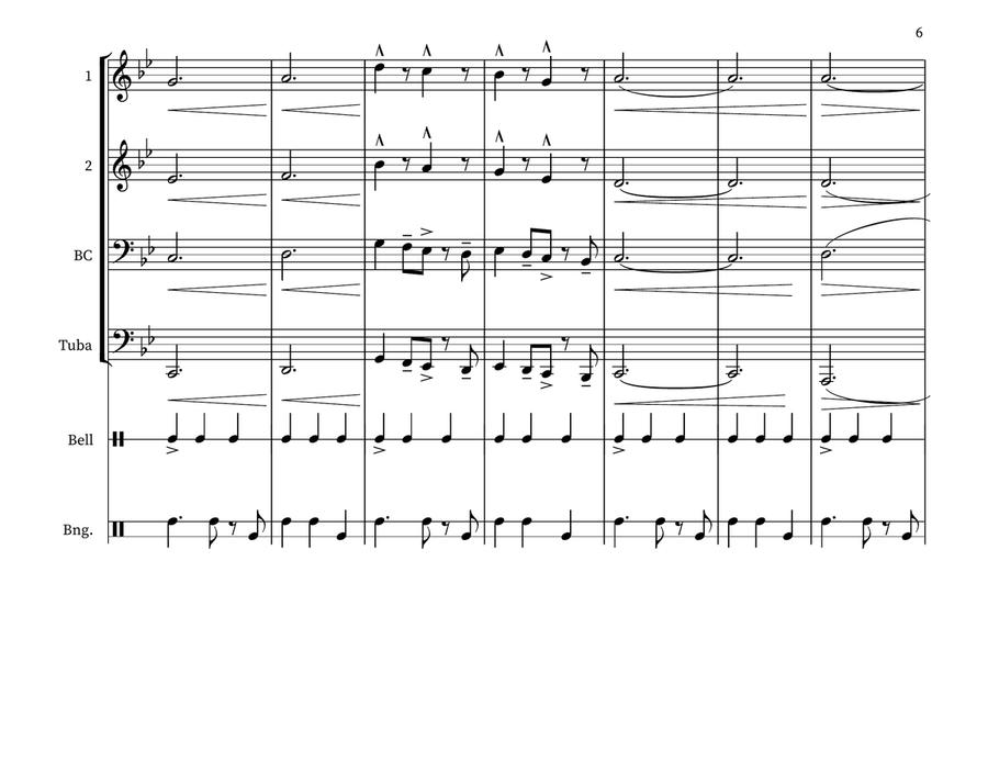 A Tiger Forever Small Ensemble scores gallery preview page 6