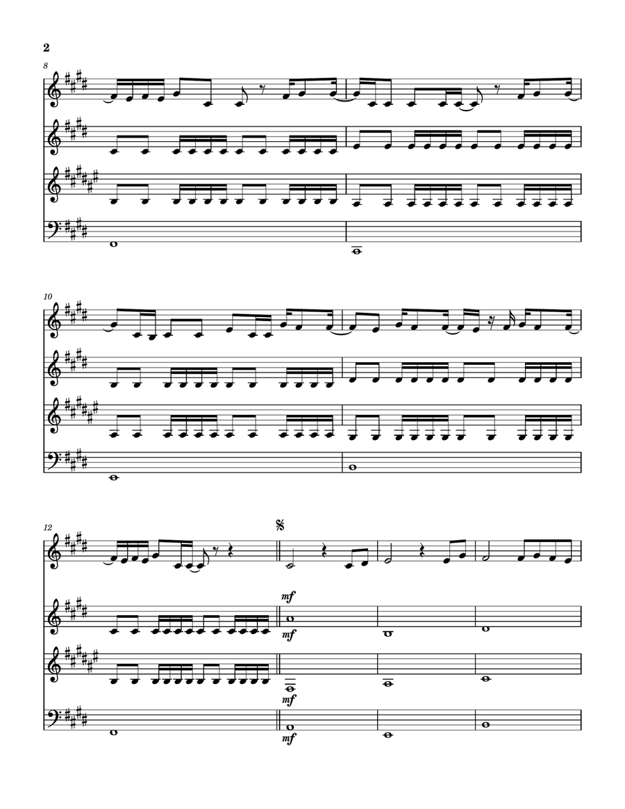 No Fear No Fear Woodwind Quartet scores gallery preview page 3