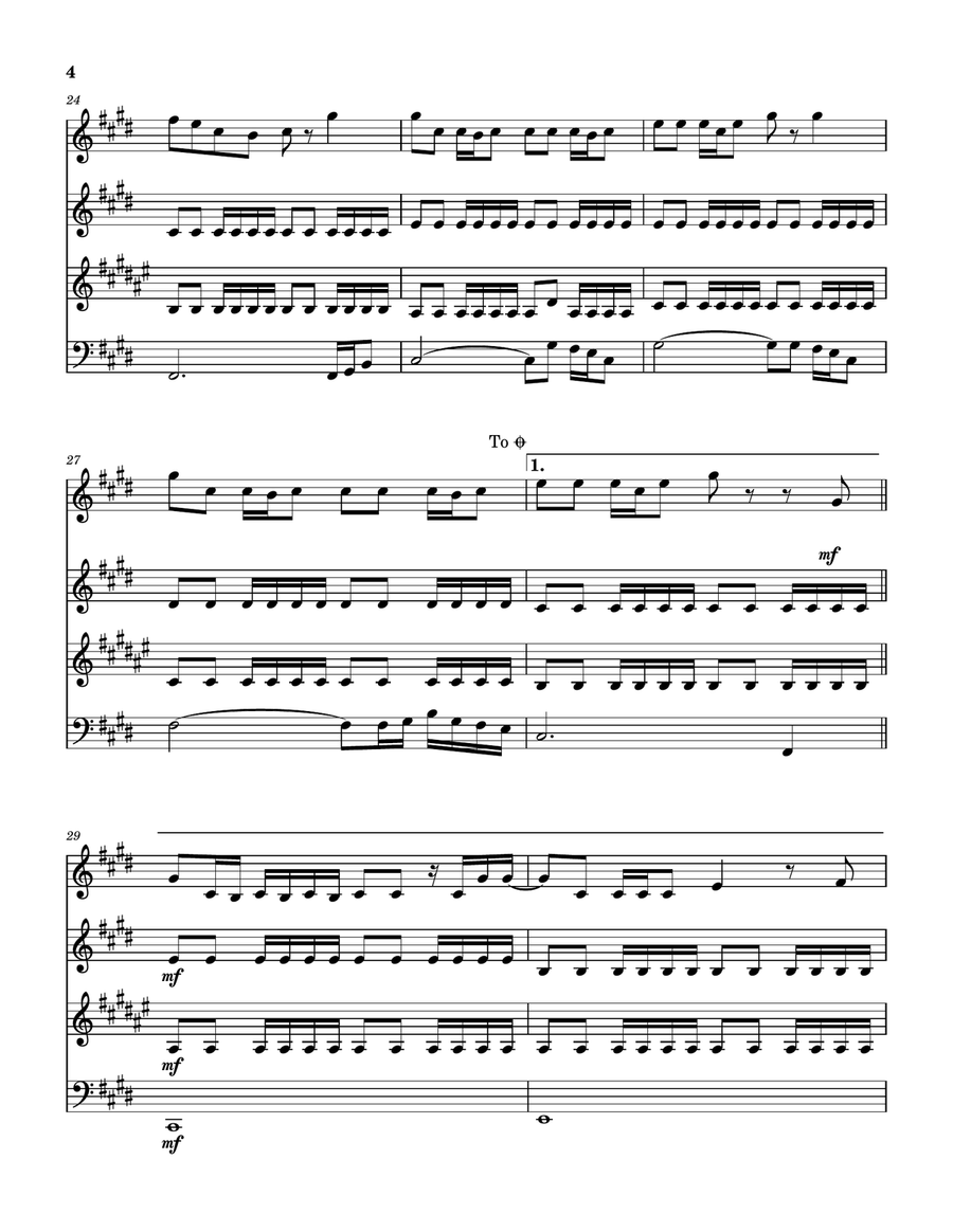 No Fear No Fear Woodwind Quartet scores gallery preview page 5