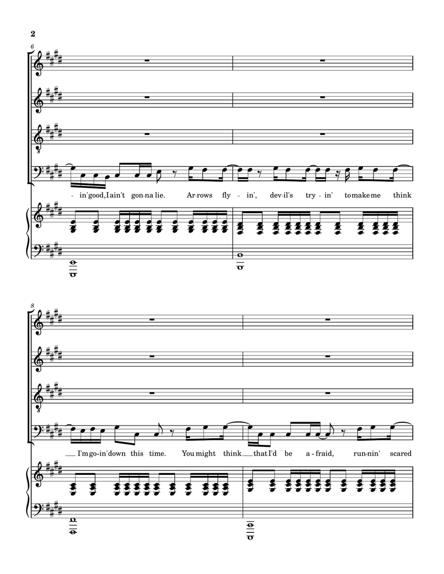 No Fear No Fear 4-Part scores gallery preview page 3