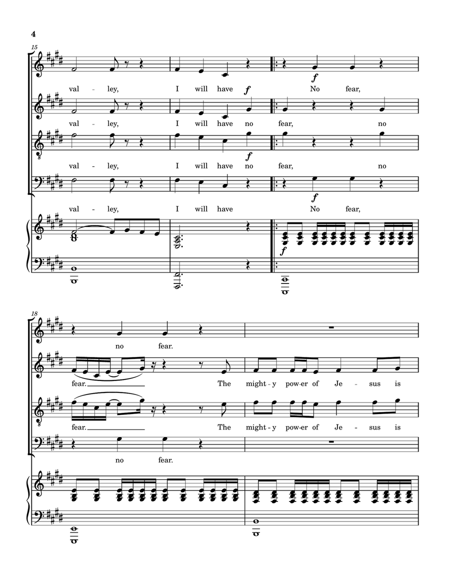 No Fear No Fear 4-Part scores gallery preview page 5