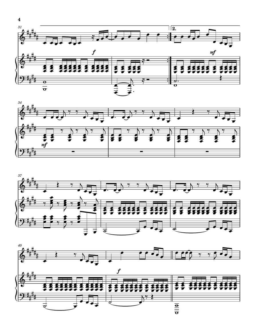 No Fear Piano scores gallery preview page 5