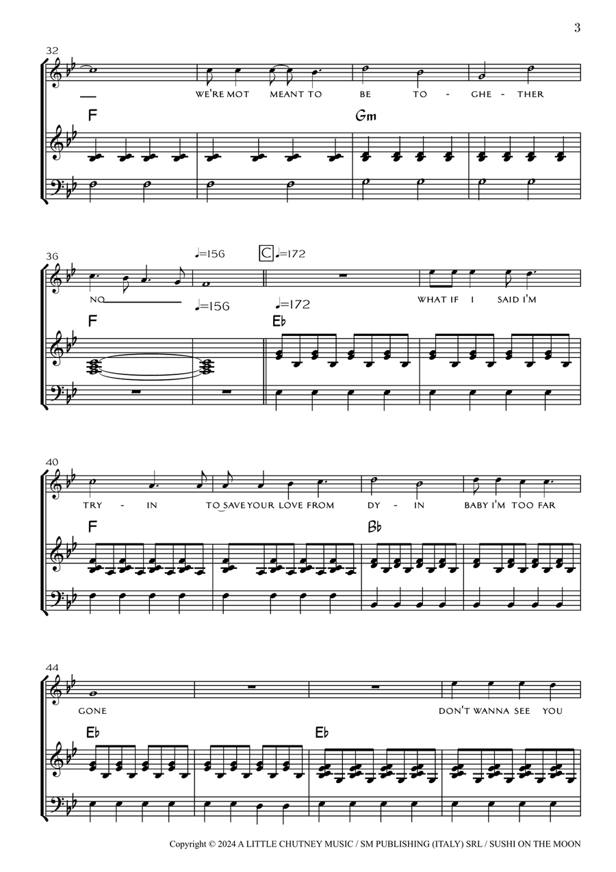 Born With A Broken Heart Born With A Broken Heart Piano, Vocal scores gallery preview page 3