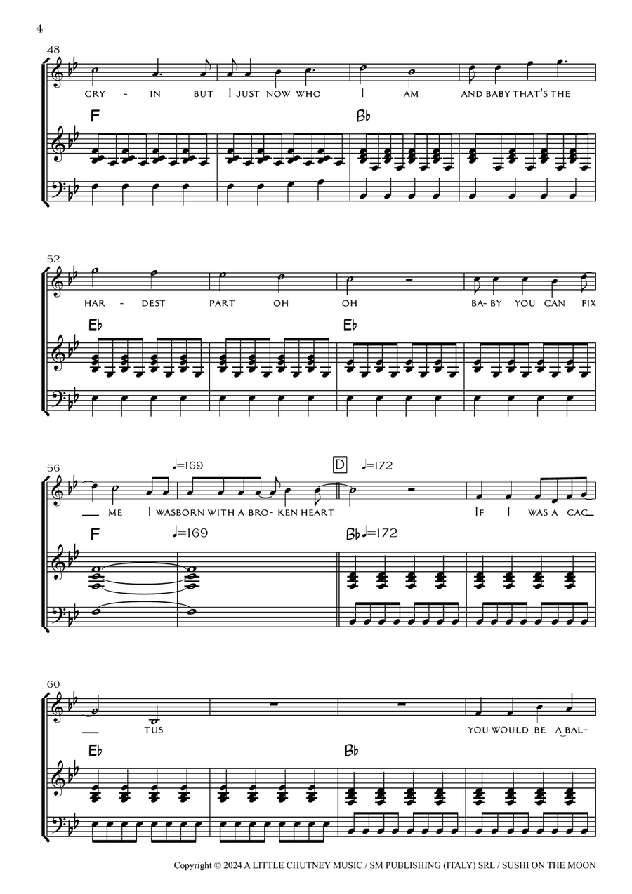 Born With A Broken Heart Born With A Broken Heart Piano, Vocal scores gallery preview page 4