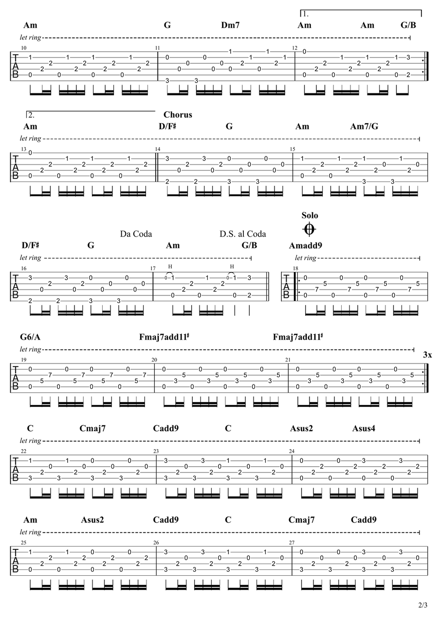 Dust In The Wind Dust In The Wind Acoustic Guitar scores gallery preview page 2