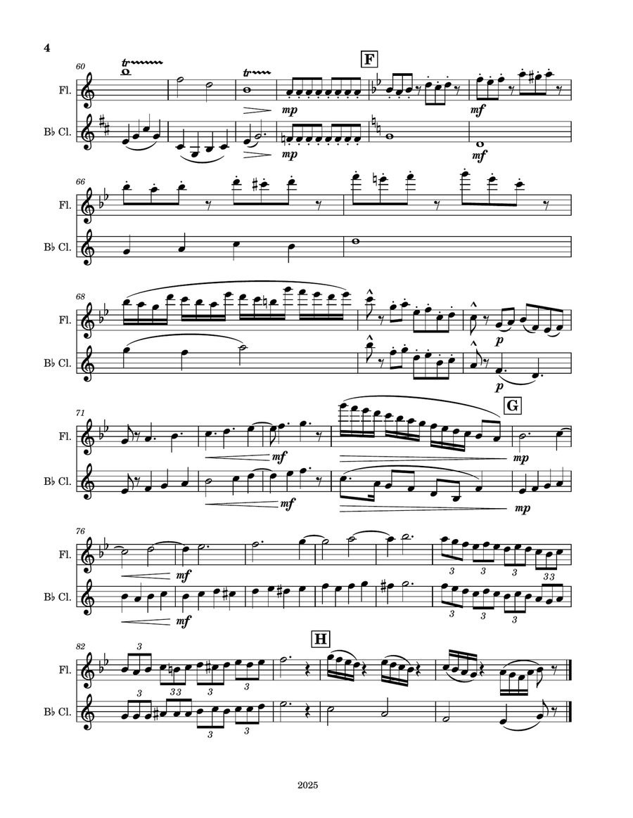 Two Red Roses Two Red Roses Woodwind Duet scores gallery preview page 4