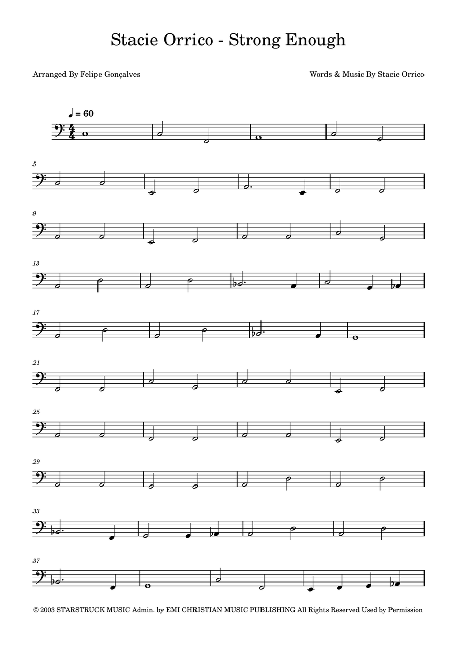 Strong Enough Strong Enough Acoustic Guitar scores gallery preview page 1