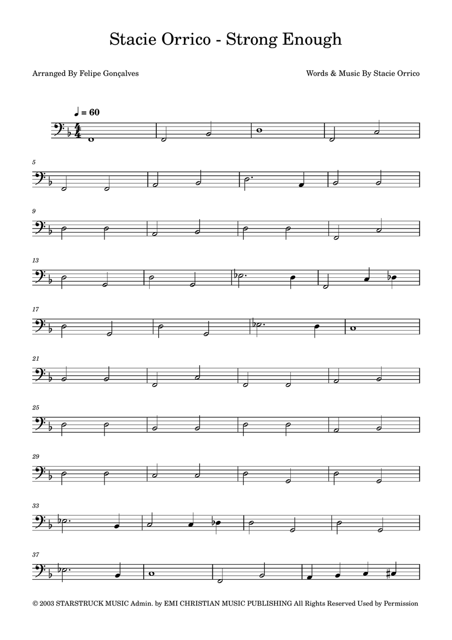 Strong Enough Strong Enough Acoustic Guitar scores gallery preview page 1