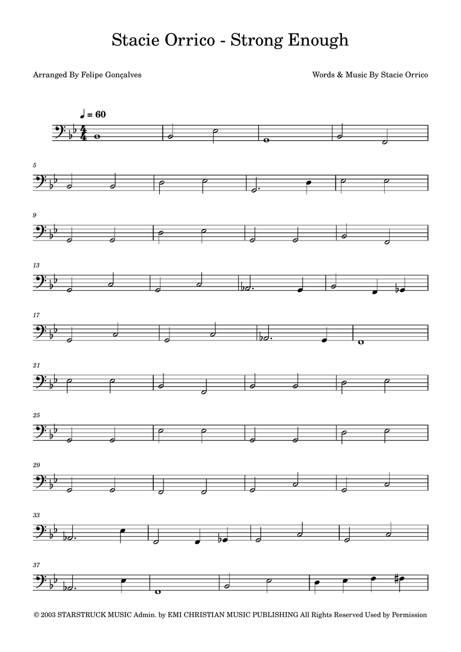 Strong Enough Strong Enough Acoustic Guitar scores gallery preview page 1