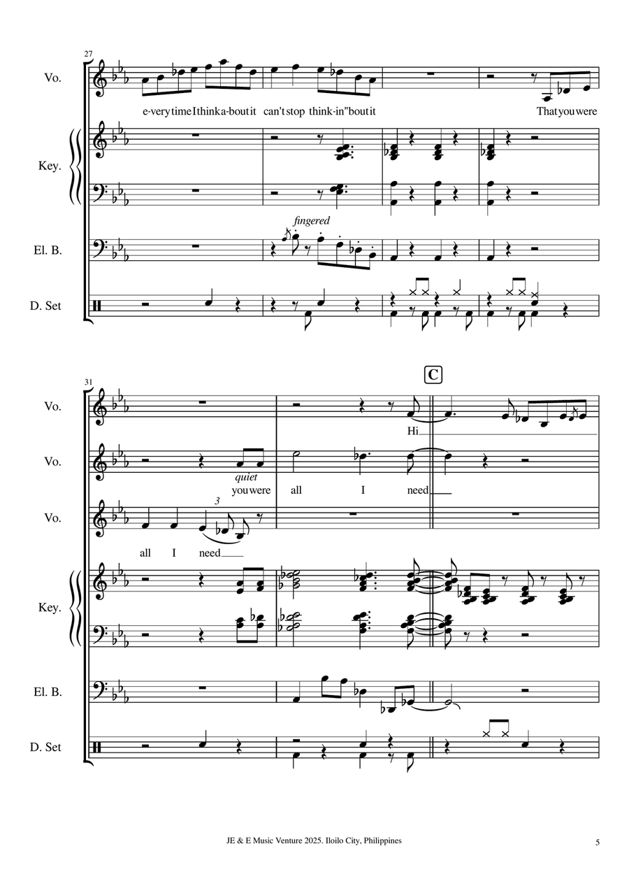 All I Need All I Need A Cappella scores gallery preview page 5