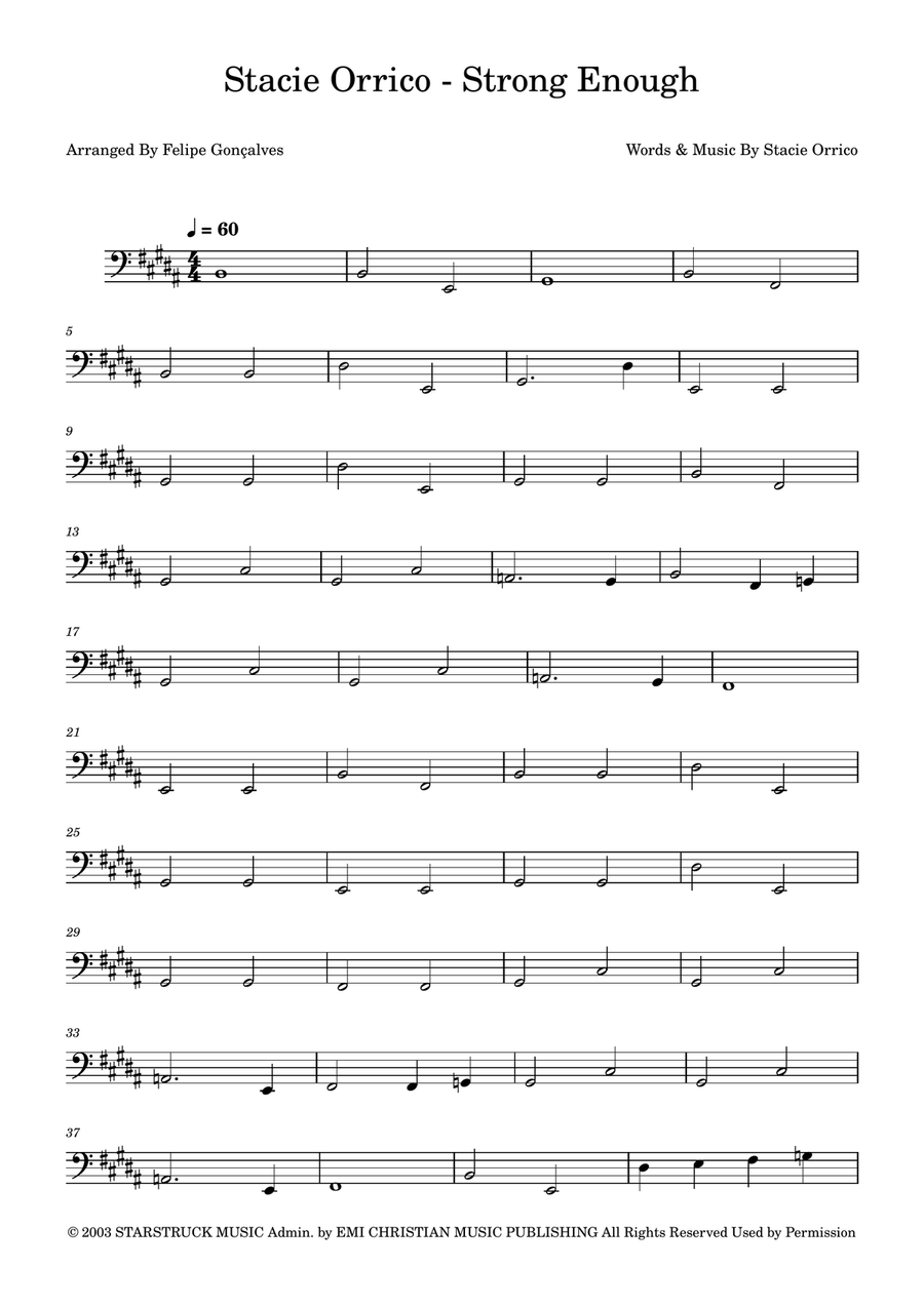 Strong Enough Strong Enough Acoustic Guitar scores gallery preview page 1
