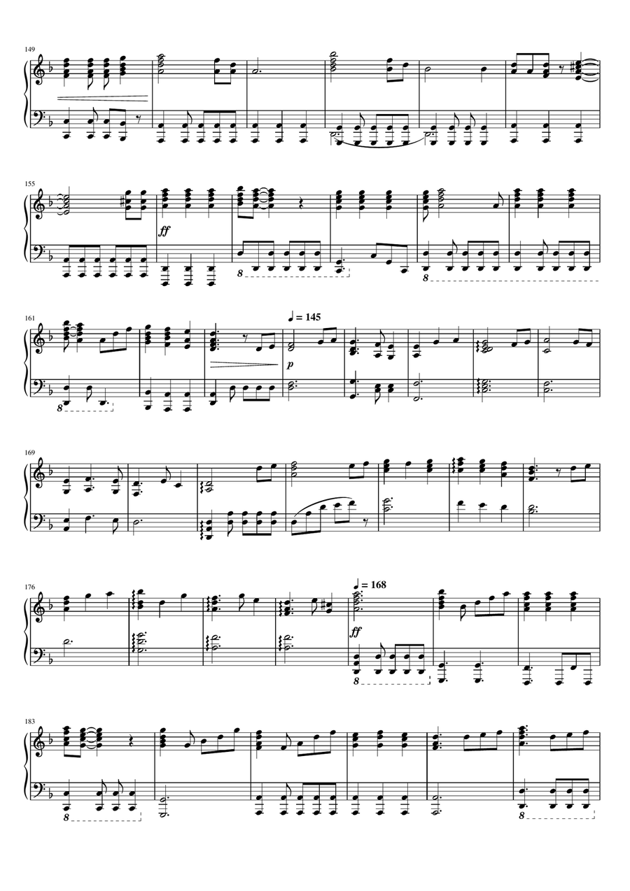 Hans Zimmer - Pirates Of The Caribbean (Medley) Piano Solo scores gallery preview page 6
