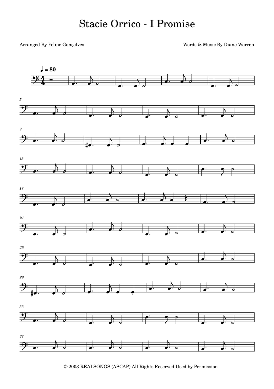 I Promise I Promise Acoustic Guitar scores gallery preview page 1