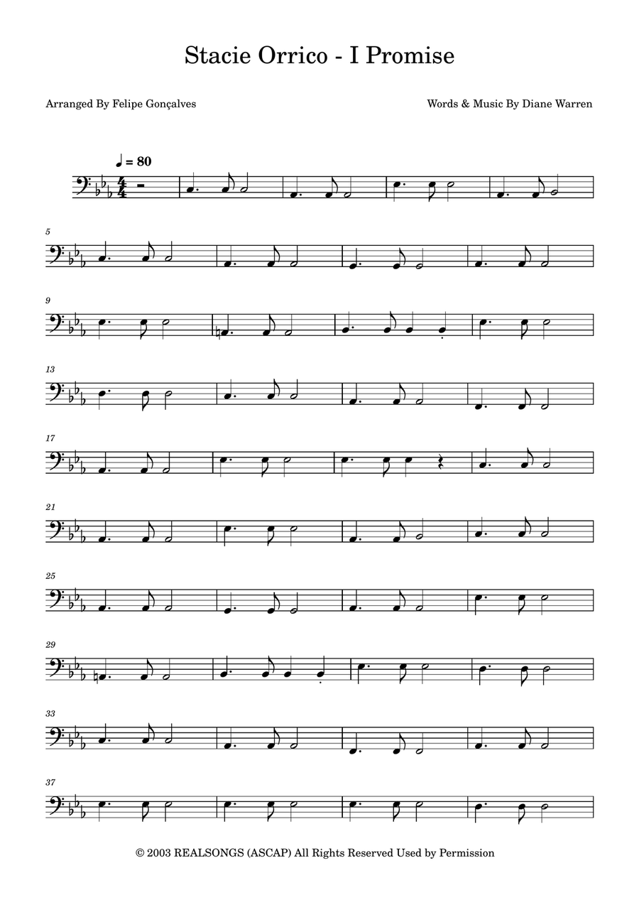 I Promise I Promise Acoustic Guitar scores gallery preview page 1