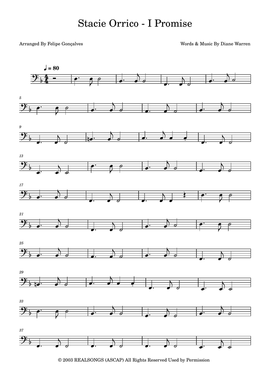 I Promise I Promise Acoustic Guitar scores gallery preview page 1