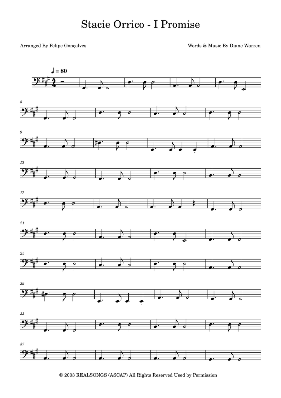 I Promise I Promise Acoustic Guitar scores gallery preview page 1