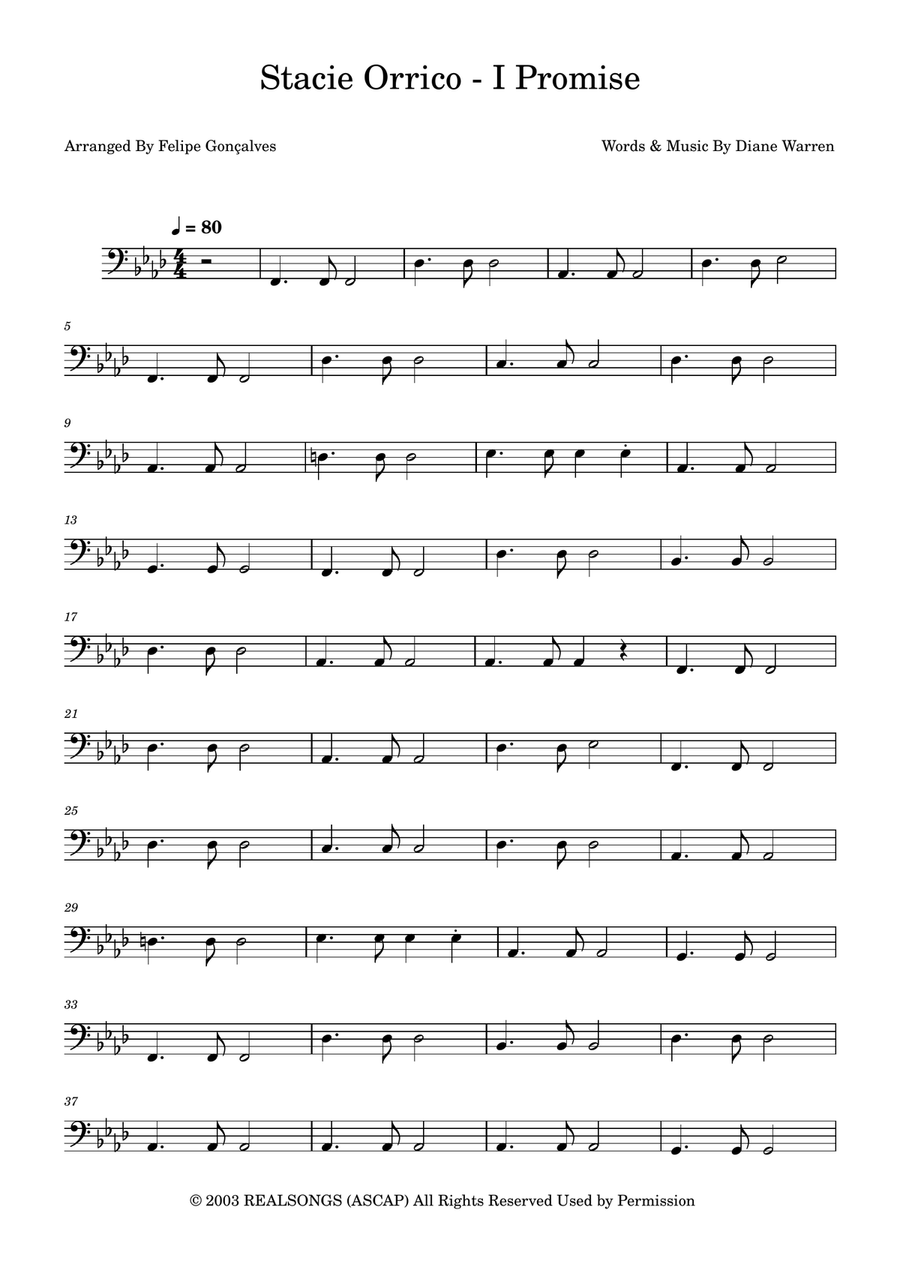 I Promise I Promise Acoustic Guitar scores gallery preview page 1