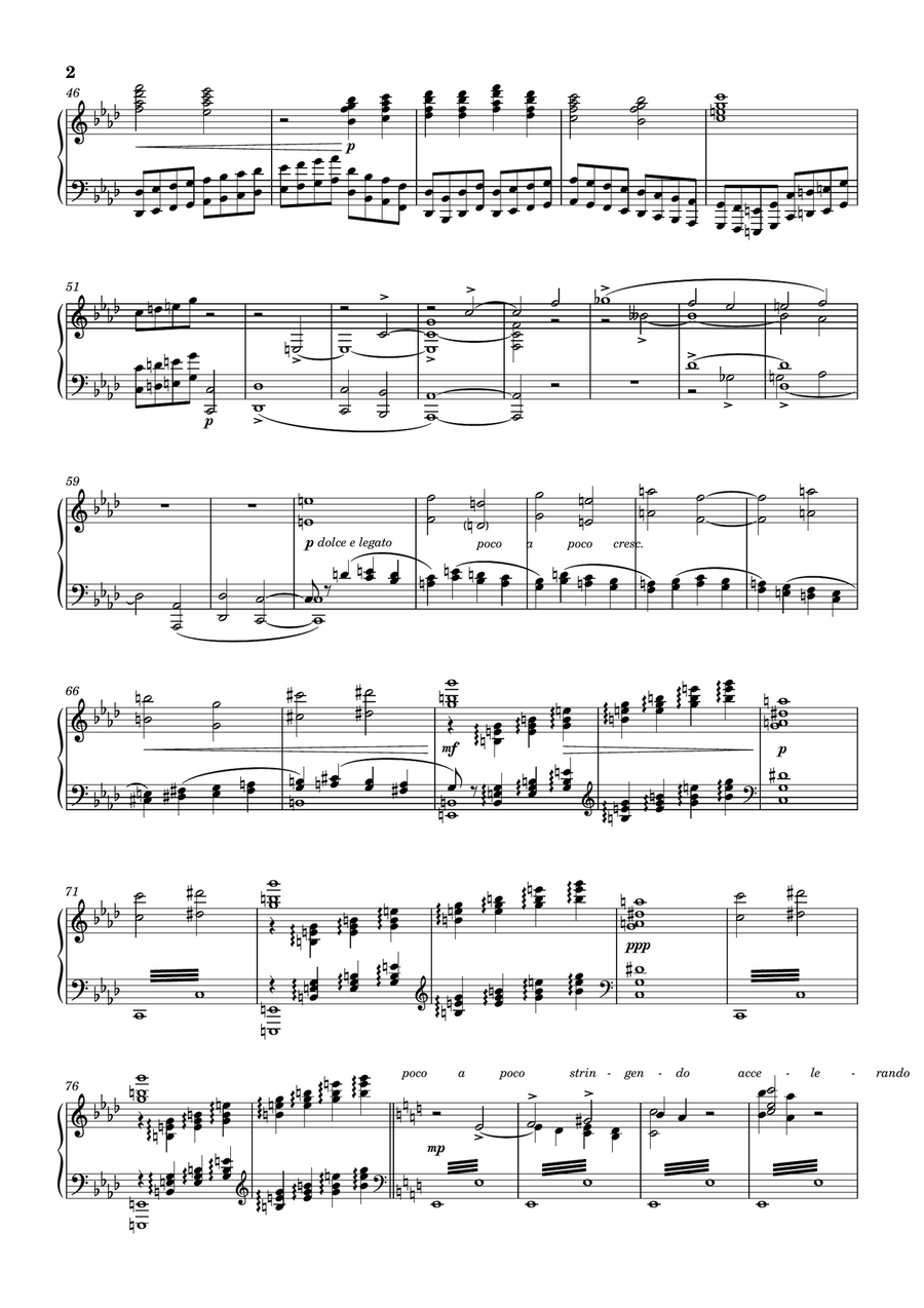 Tchaikovsky - Romeo and Juliet (Fantasy-Overture) for piano solo Piano Solo scores gallery preview page 3