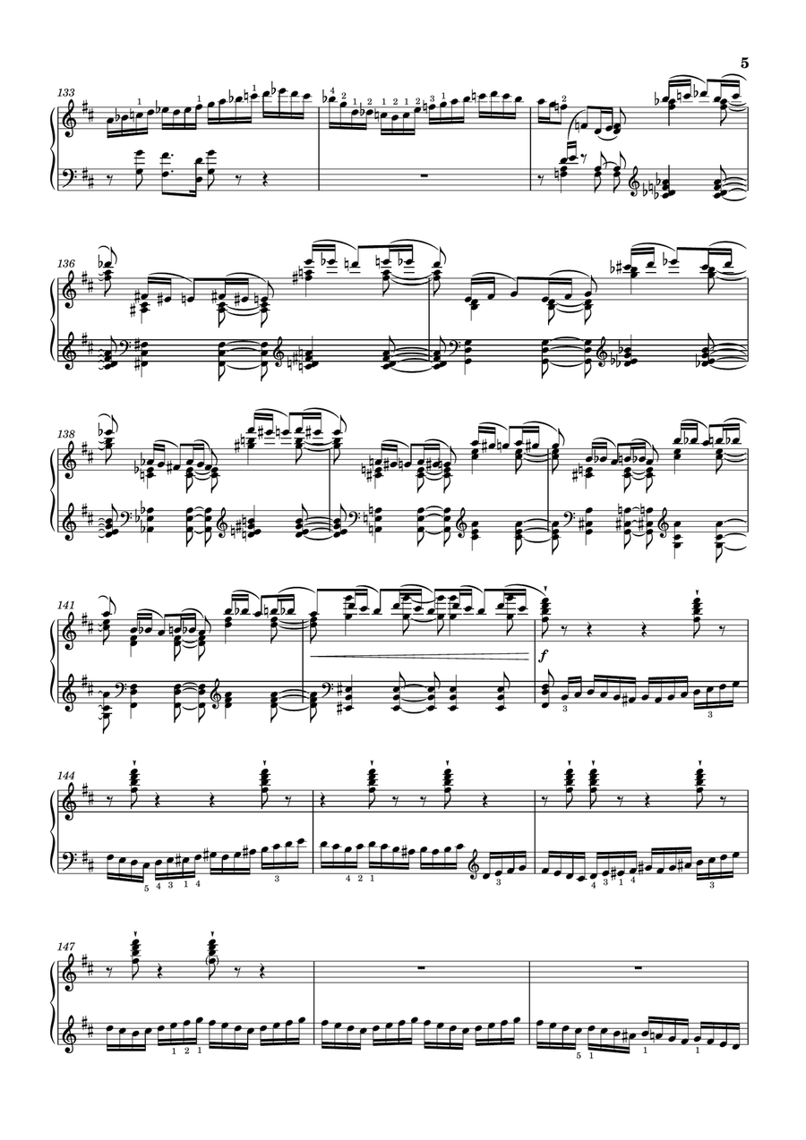 Tchaikovsky - Romeo and Juliet (Fantasy-Overture) for piano solo Piano Solo scores gallery preview page 6