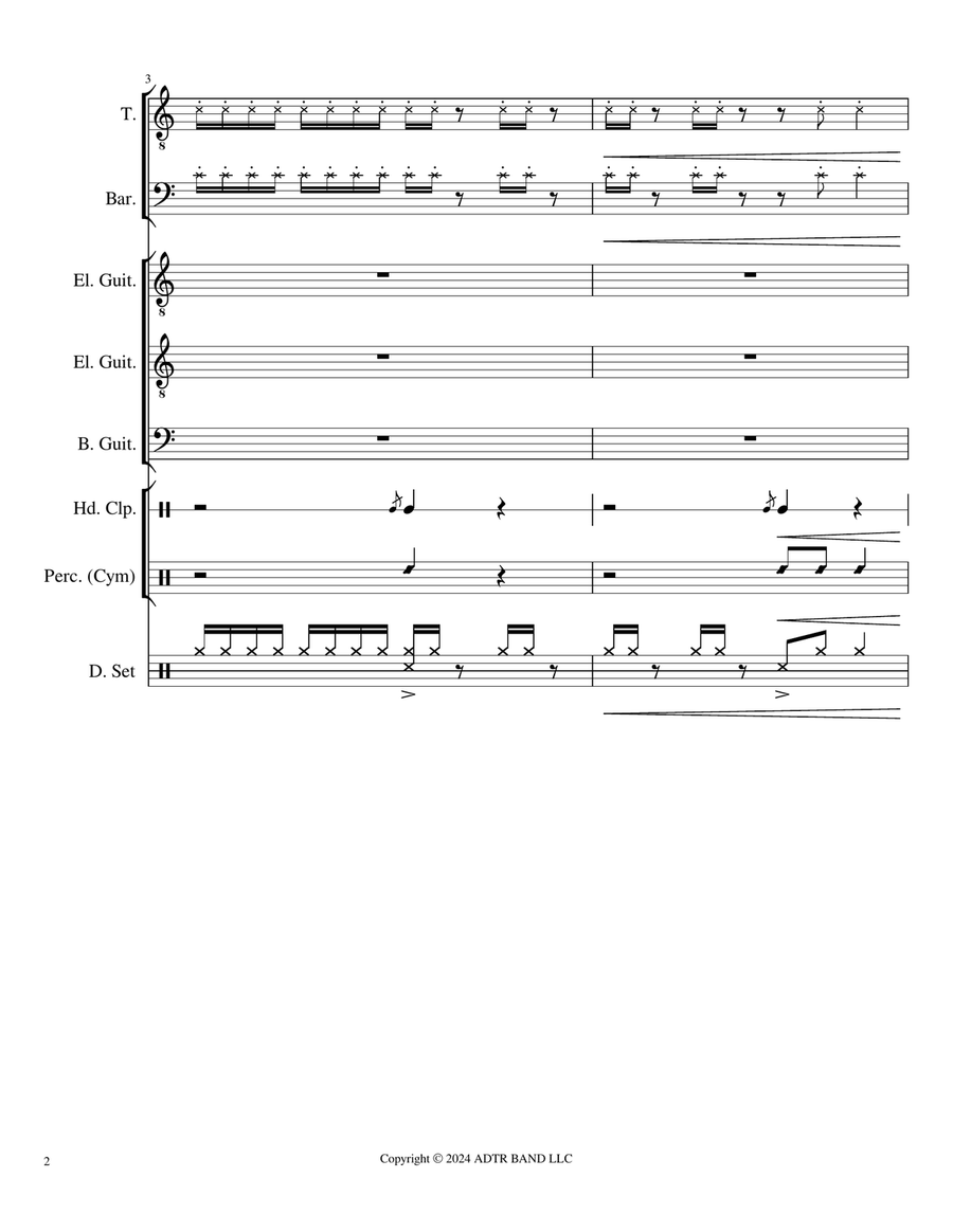 The Downfall Of Us All - Score Only Large Ensemble scores gallery preview page 2