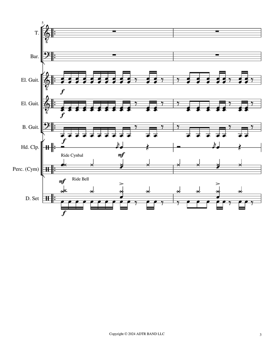 The Downfall Of Us All - Score Only Large Ensemble scores gallery preview page 3