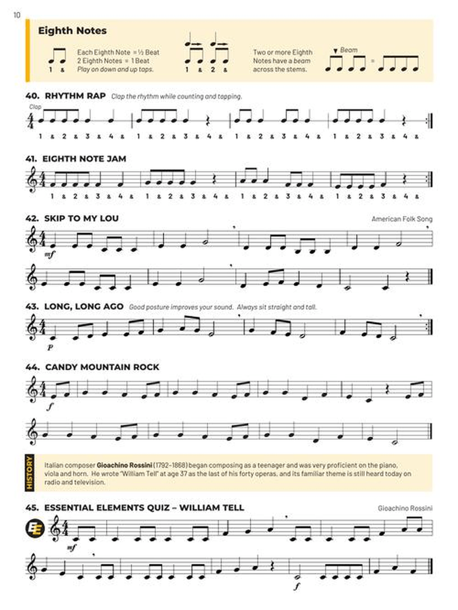 Essential Elements for Band – Bb Clarinet Book 1 with Online Resources Concert Band Methods scores gallery preview page 4