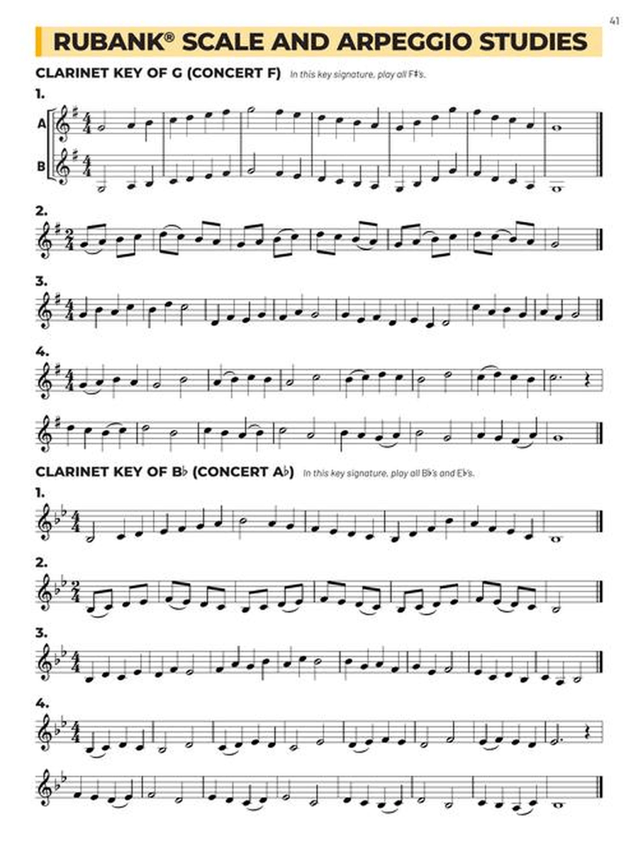 Essential Elements for Band – Bb Clarinet Book 1 with Online Resources Concert Band Methods scores gallery preview page 6