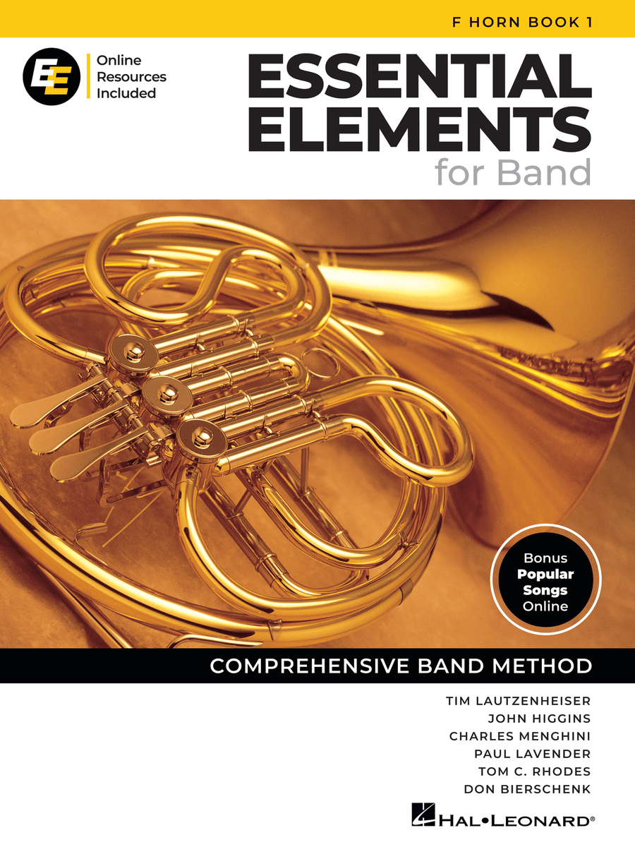 Essential Elements for Band – F Horn Book 1 with Online Resources Concert Band Methods scores gallery preview page 1