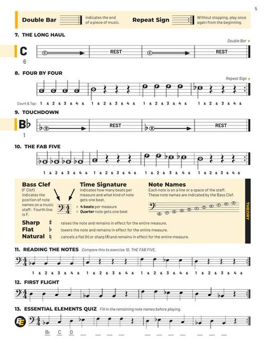 Essential Elements for Band – Trombone Book 1 with Online Resources Concert Band Methods scores gallery preview page 3